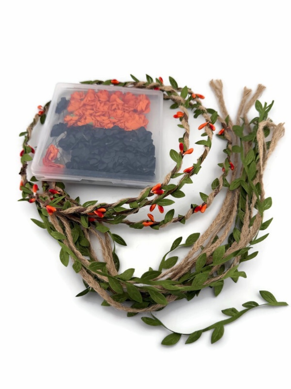 Set of 3 Rustic Hair Flower Crowns and Accessories Kit